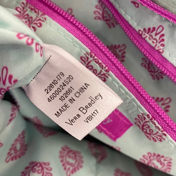 Vera Bradley Colorful Wildflower Paisley Carson Fold-Over Crossbody Bag - Picture 12 of 13